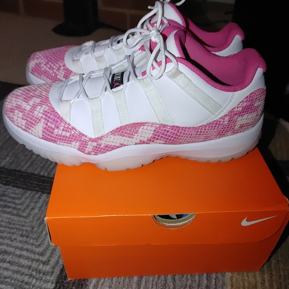 jordan 12 pink snakeskin